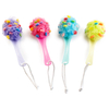 Cepillo de ducha para depurador de baño, cepillos de baño de hojaldre de PE ecológicos con mango largo de plástico TJ036
