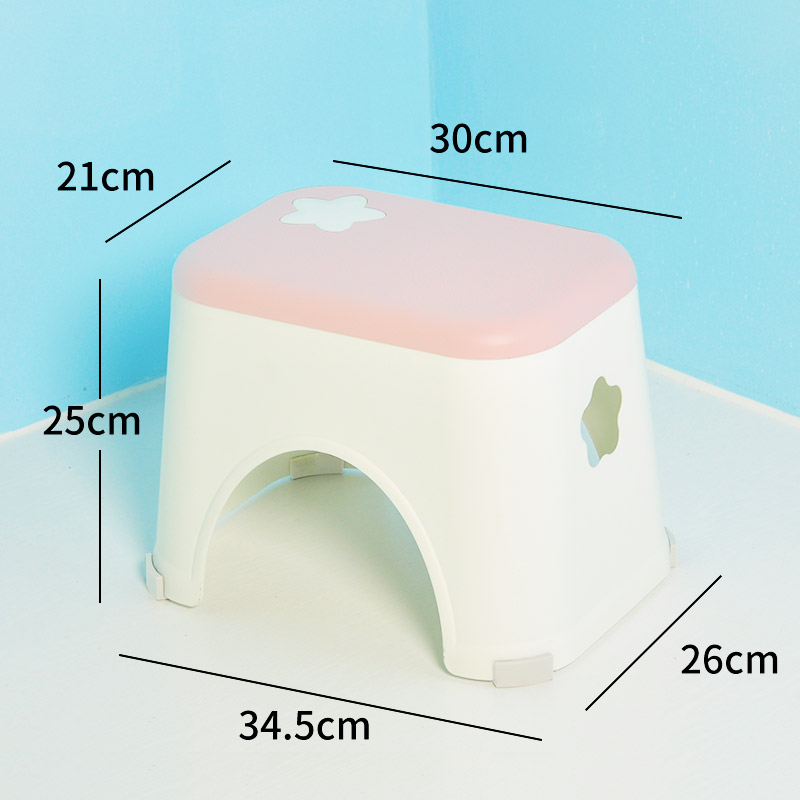 Último diseño Taburete de plástico interior de doble color Pequeño silla de interior de interior para niños Duplicar las sillas
