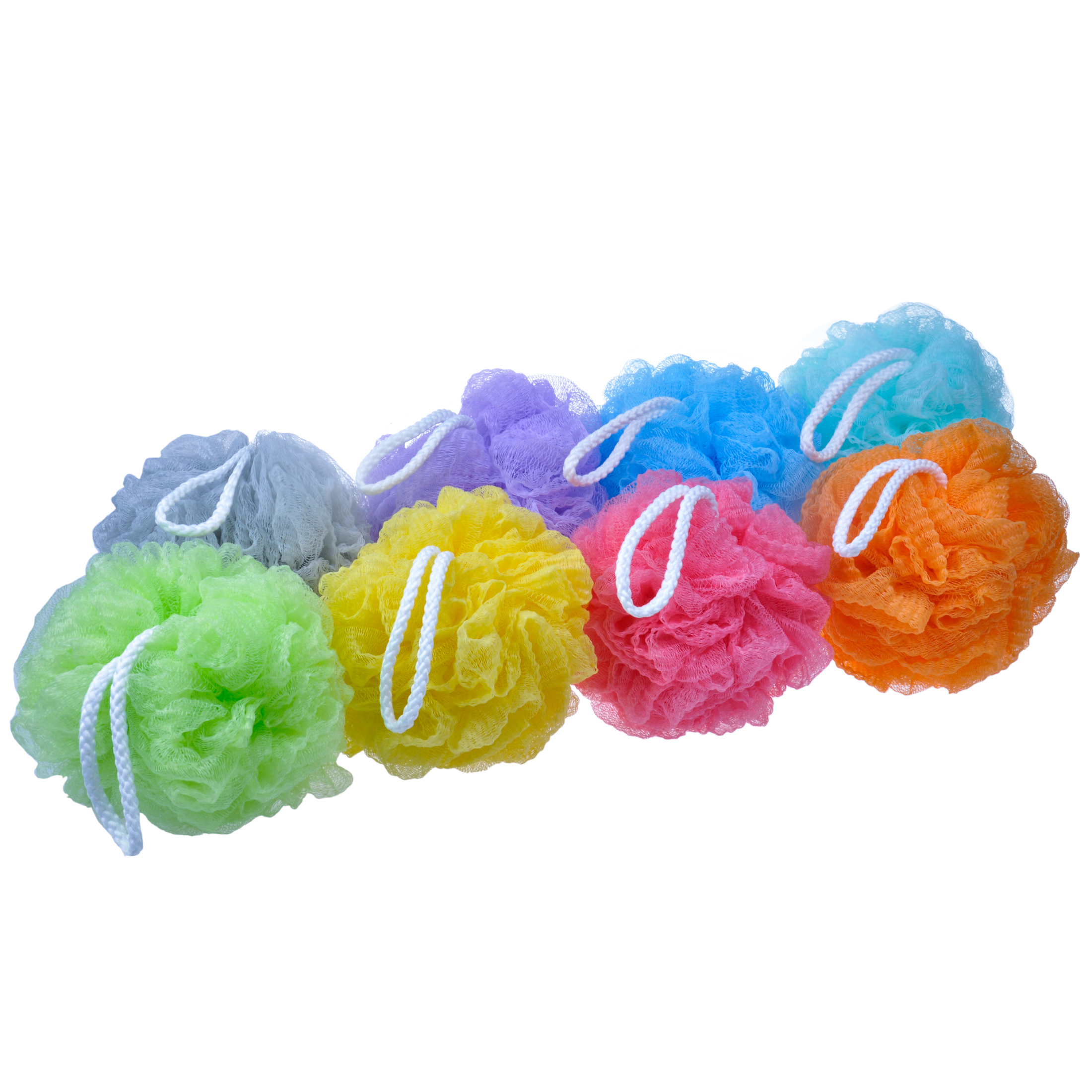 Bola de esponja de malla de esponja de baño de color de baño al por mayor TJ199
