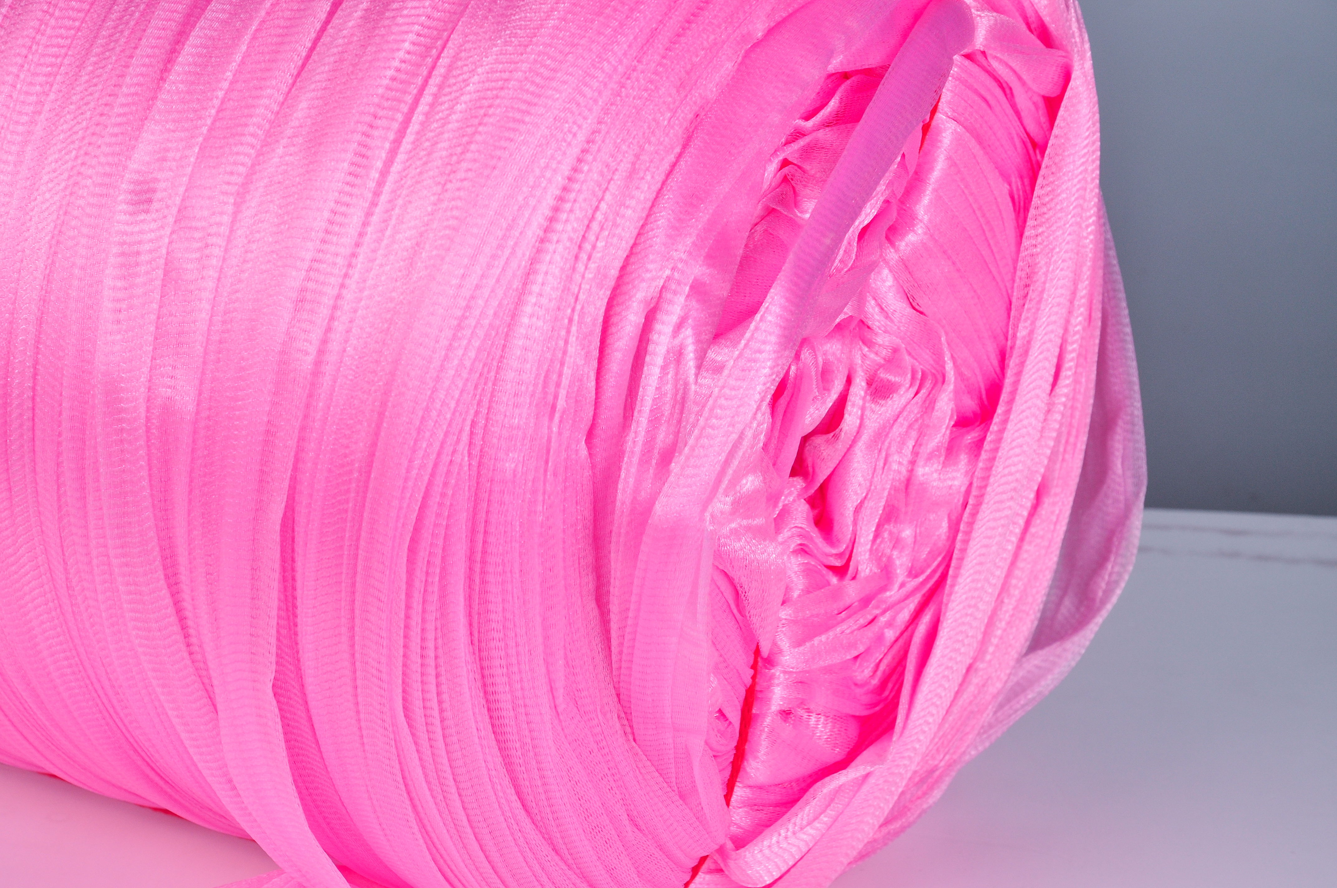 Buena calidad PE extruida Malla de plástico rosa TJ091