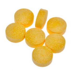 Bombas de baño Fizzy Dropz de baño de bola de soplo de ducha amarilla con burbujas TJ402-2