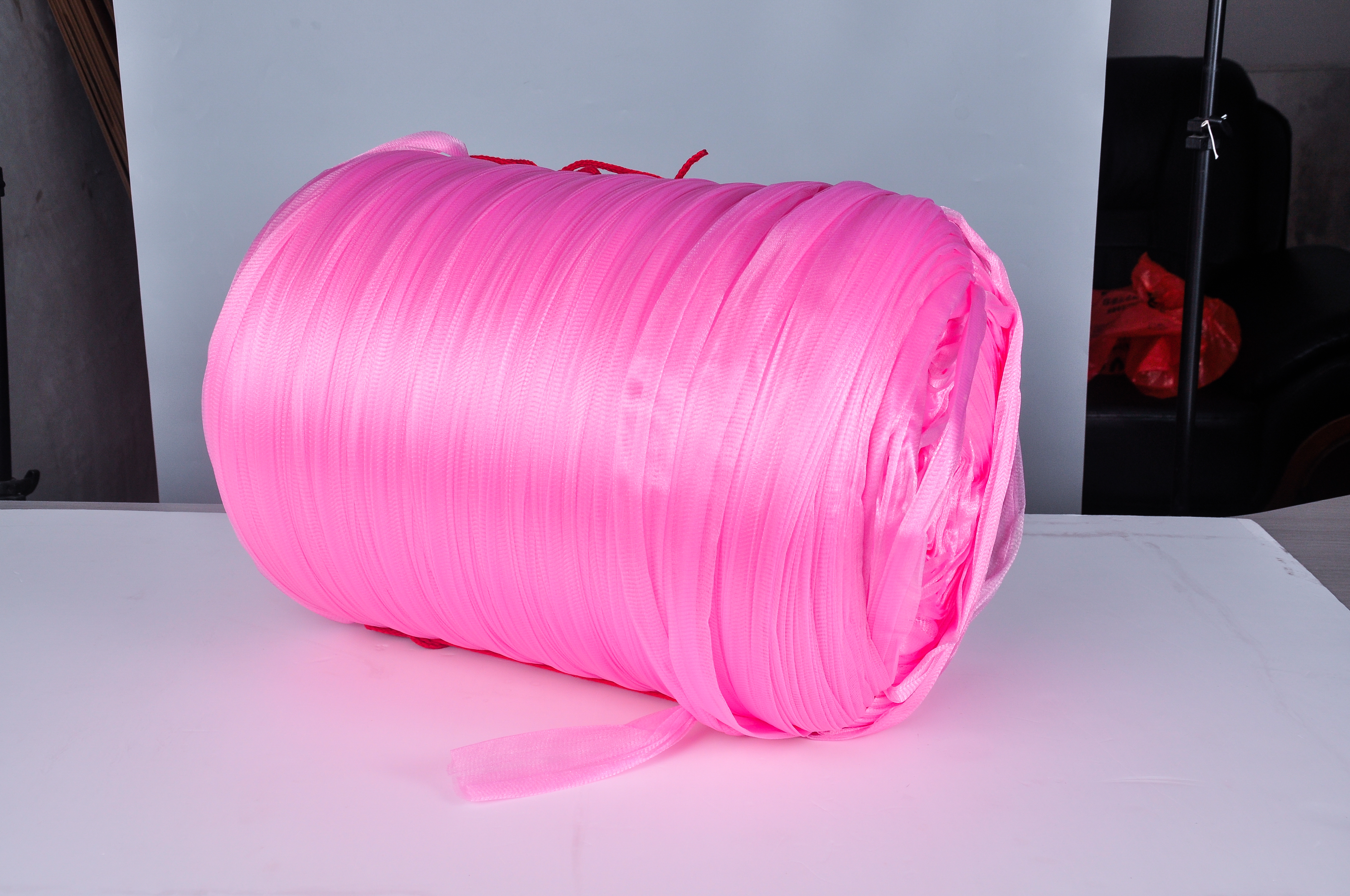 Buena calidad PE extruida Malla de plástico rosa TJ091