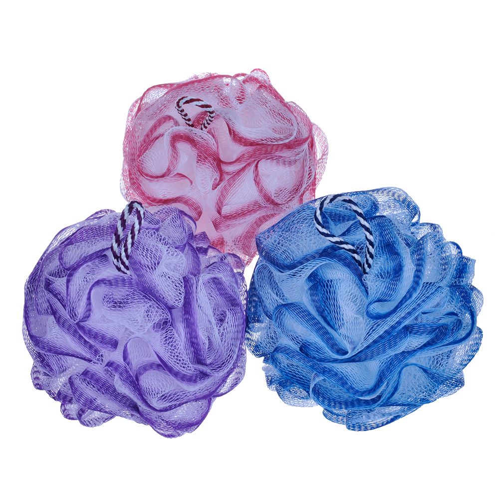 Bola de baño exfoliante corporal de bola de lavado de espuma corporal de ducha de malla de buena calidad TJ122